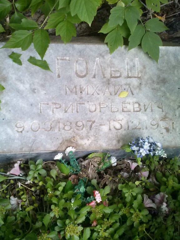 Гольц Михаил Григорьевич, Саратов, Еврейское кладбище